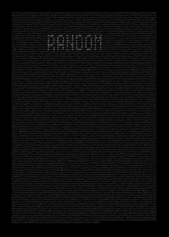 Random spelled out in hexadecimal