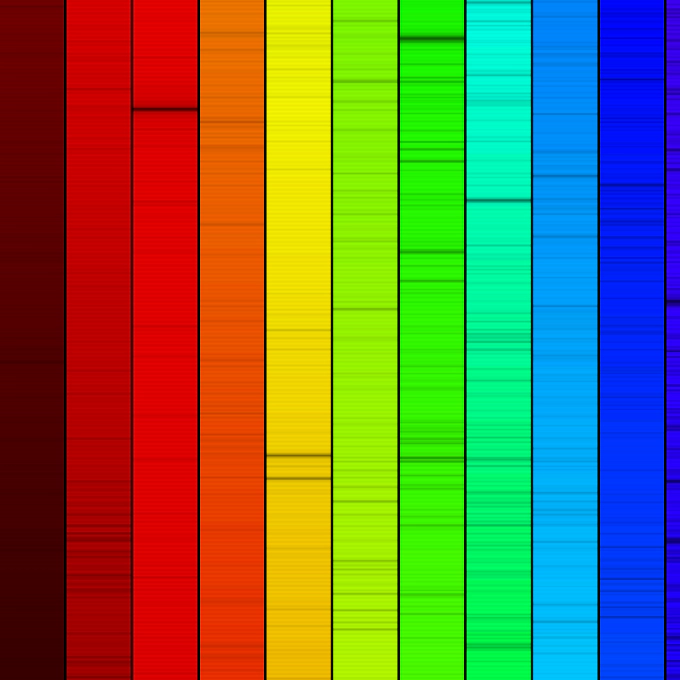 Visualizing the spectrum of the sun