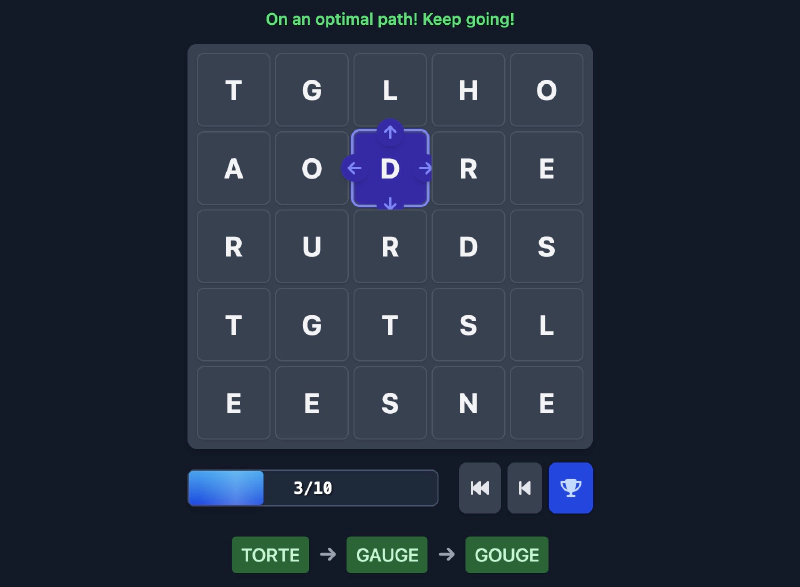 I made a daily word game